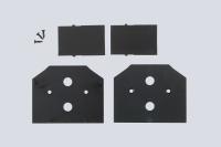 Заглушка для встраиваемого трека 220V в натяжной ПВХ потолок, в комплекте 4 шт Crystal Lux CLT 0.235 06 BL