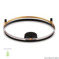 Светильник потолочный Crystal Lux FERNANDO PL72W LED BLACK/GOLD