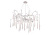Люстра Crystal Lux REINA SP8 D1000 SILVER PATINA