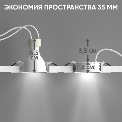 Светодиодный модуль Crystal Lux CLT 090M 7W 3000K WH