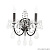 Бра Crystal Lux ODELIS AP2 BROWN