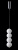 Светильник подвесной Crystal Lux DESI SP4 CHROME/WHITE