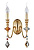Бра Crystal Lux MERCEDES AP2 GOLD/COLOR
