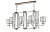 Люстра Crystal Lux NICOLAS SP8 L1000 NICKEL/WHITE