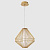 Светильник подвесной Crystal Lux CUADRA SP15W LED GOLD