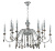 Люстра Crystal Lux MERCEDES SP6+6 CHROME/SMOKE