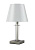 Настольная лампа Crystal Lux NICOLAS LG1 NICKEL/WHITE