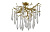 Люстра Crystal Lux REINA PL5 D600 GOLD PEARL