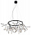 Светильник подвесной Crystal Lux EVITA SP45 D BLACK/TRANSPARENT