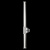 Бра Crystal Lux LINEUP AP18W LED CHROME