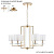 Люстра Crystal Lux NICOLAS SP-PL6 GOLD/WHITE
