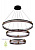 Люстра Crystal Lux FERNANDO SP158W LED D400+600+800 COFFEE/BLACK