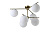 Люстра Crystal Lux FELIZ SP-PL6 BRONZE/WHITE