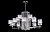 Люстра Crystal Lux NICOLAS SP-PL10+5 NICKEL/WHITE