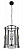 Светильник подвесной Crystal Lux TANDEM SP4 D410 CHROME