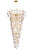 Люстра Crystal Lux REINA SP34 D1200 GOLD PEARL